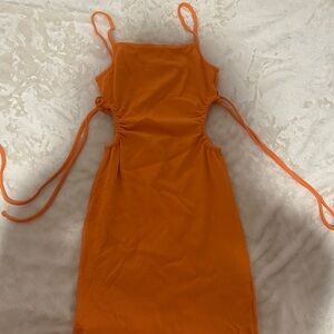 Orange Sleeveless Dress